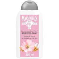 Le Petit Marseillais 1 x – Shampoo – Amande Douce & Graines de Lin Bio – 250 ml - Shampoo Amande Douce - Shampoo Linzaad - Shampoo Bio - Shampoo Voor Fijn Haar - Shampoo Voor Normaal Haar