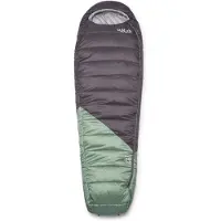 Rab - Women's Radeon 0C / 32F - Synthetische slaapzak Long - Body Size: 185 cm, groen/ graphene