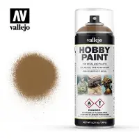 Vallejo Hobbyverf - 28014 Leather Brown Primer - Spray - Verf spuitbus - 400 ml