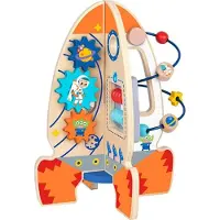 Tooky Toy Groot houten educatief speelgoed Multifunctionele raket