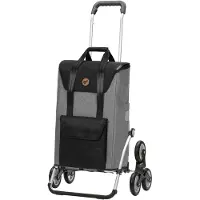 Andersen Shopper Trolley 'Senta ' bruin / lichtgrijs / zwart