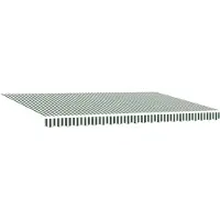 vidaXL Uitschuifbare luifel Groen en Wit 500 × 300 cm