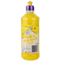 Symag glitterlijm voor slijm PVA geel 500 ml - knutselplezier voor kinderen.