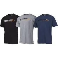Savage Gear Signature Logo Short Sleeve T-shirt Blauw XL Man