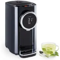 Klarstein Hot Spring Plus heetwaterdispenser 5l rvs watertank 45-95 °C zwart