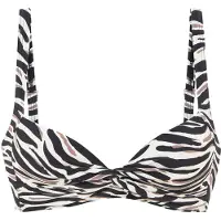 LASCANA Bikinitop crème / bruin / zwart