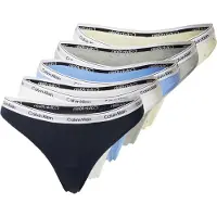 Calvin Klein Underwear String navy / lichtblauw / pasteelgeel / grijs / wit