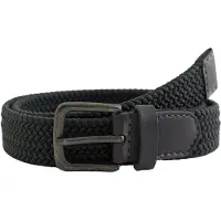 We fashion - Jongens gevlochten riem - Regular fit - Donkergrijs - Polyethyleen - Maat: 75 cm