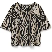 Vero Moda Blouse 'VMJESMILO' taupe / zwart