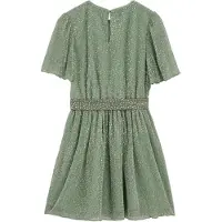 We fashion Jurk goud / lichtgroen