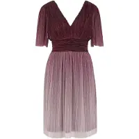 We fashion Jurk aubergine / sering / pastellila