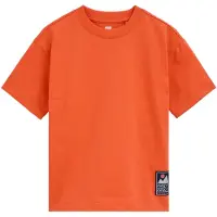 We fashion Shirt abrikoos / wit