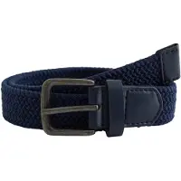We fashion - Jongens gevlochten riem - Regular fit - Donkerblauw - Polyethyleen - Maat: 85 cm