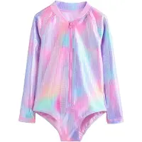 Next Badpak aqua / geel / lavendel / lichtroze