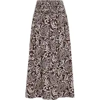 We fashion Rok donkerbruin / wit