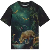 We fashion Shirt donkerblauw / gemengde kleuren