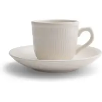 Royal Boch Vienne Kop & Schotel 0,2L Doos A 6 Sets Wit wit Aardewerk