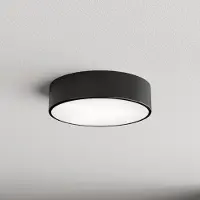 TEMAR LIGHTING Plafondlamp met bewegingssensor Cleo 300, zwart, Woon-/ Eetkamer, metaal, Modern, Plafondlamp met sensor