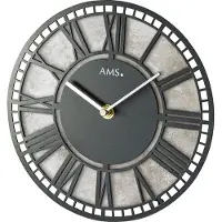 AMS Klok -Romeinse cijfers -GRIJS - T1233