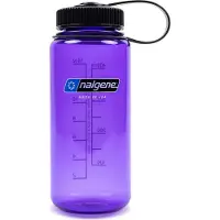 Nalgene - Wide Mouth Bottle - drinkfles - waterfles - lekvrij - 500ml - BPA free - SUSTAIN - Purple/Black Cap