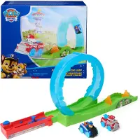 Spin Master - Pup Squad-reddingslooping - Baanspeelset met Pup Squad-speelgoedauto's van Chase en Marshall en voertuigwerper