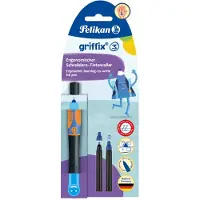 Pelikan inktpen Griffix - Linkshandig - Neon zwart