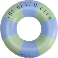Swim Essentials Schwimmring - The Beach Club - 90 cm - Grün/Blau - - One Size - Schwimmring