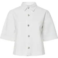 Pieces loose fit jeansblouse van puur katoen model 'SKY'