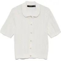 Vero Moda Gebreid vest 'VMLux' wit