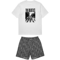Gisela Pyjama kort zwart / wit