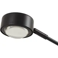 LINDBY Vloerlamp Jyla, zwart, Woon-/ Eetkamer, metaal, Modern, vloerlamp