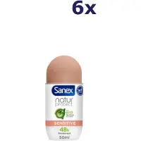 Sanex 6x Deo Roll-on - 50ml - natur protect sensitive