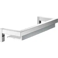 Keuco Edition 90 Square Doucheplanchet – verchroomd aluminium – met glastrekker – wandmontage douche rek