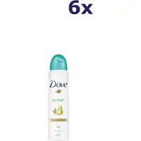 Dove Go Fresh - Deospray - Peer & Aloe Vera - 6x 150ml - Voordeelverpakking