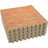 vidaXL Zwemgrondmat 24 st Hout 8,64 ㎡ EVA Schuim