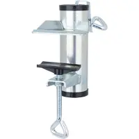 Hi Parasolhouder voor balkon - zilver - metaal - parasolbevestiging - max 3,8 cm - balkonreling houder parasol