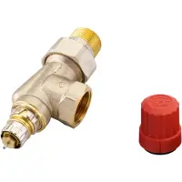 Danfoss Ventielbehuizing RA-N 20 R 3/4, UK (axiaal), mat vernikkeld, 1 stuk.