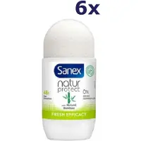 Sanex Deo Roller - Natur Protect Efficacy - 6 x 50 ml