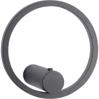 JUST LIGHT LED-wandlamp Archie, dimbaar, zwart, Woon-/ Eetkamer, metaal, Modern, LED wandlamp