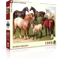 New York Puzzle Company - Vintage Images Horse Breeds - 1000 stukjes puzzel