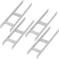 KOTARBAU - H-Paal Basis - Verankering - Gegalvaniseerd Staal - 140 MM Set van 4