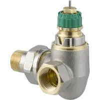 Danfoss Dynamic Valve RA-DV 15, drukneutraal, aansluiting R 1/2, aansluiting links, vernikkeld, 1 stuk.