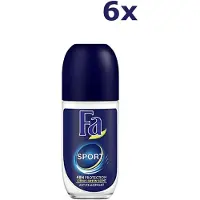 Fa Pflege 6x Men Deodorant Roller Sport 50 Ml