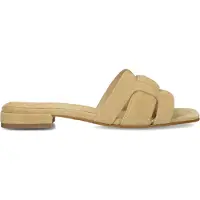 Stefano lauran Dames Slippers 24050 - Beige - Maat 37