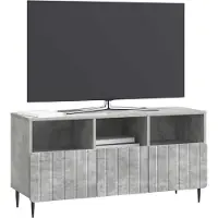 vidaXL TV Kast met lade Betongrijs 102 x 34,5 x 50 cm Bewerkt hout