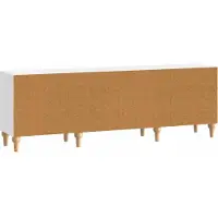 vidaXL TV Kast Hoogglans Wit 150 x 31 x 50 cm Bewerkt hout