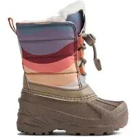 Wheat Snowboots 'Aleex' brokaat / donkerlila / perzik / wijnrood