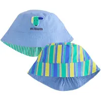 Next Hoed turquoise / duifblauw / geel