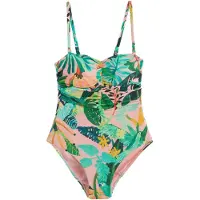 Next Shaping-badpak turquoise / groen / oranje / koraal