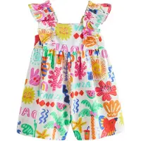 Next Overall geel / pink / rood / offwhite